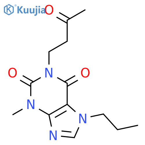 1H-Purine-2,6-dione, 3,7-dihydro-3-methyl-1-(3-oxobutyl)-7-propyl- structure