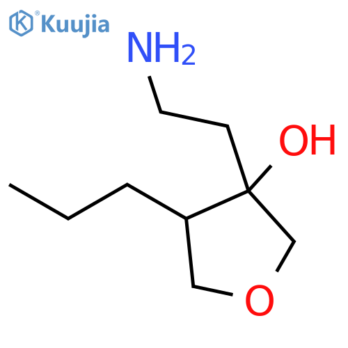 3-Furanol, 3-(2-aminoethyl)tetrahydro-4-propyl- structure