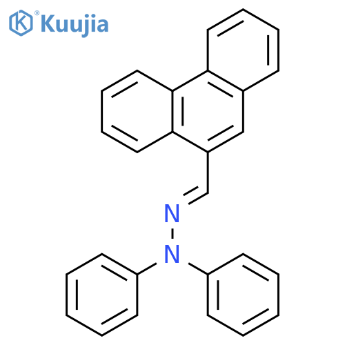 9-Phenanthrenecarboxaldehyde, diphenylhydrazone structure