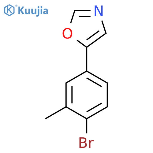 5-(4-Bromo-3-methylphenyl)-1,3-oxazole structure