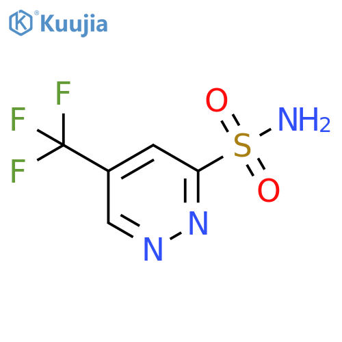 5-(trifluoromethyl)pyridazine-3-sulfonamide structure