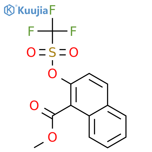 Methyl 2-trifluoromethylsulfonyloxy-1-naphthoate structure