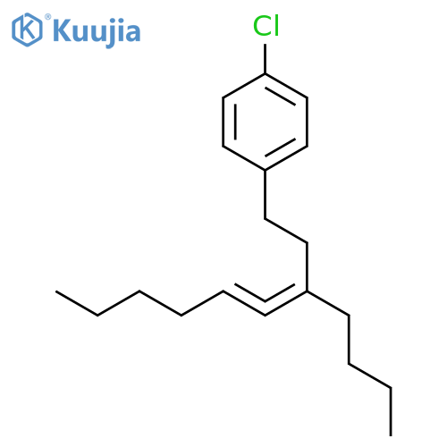 Benzene, 1-(3-butyl-3,4-nonadienyl)-4-chloro- structure