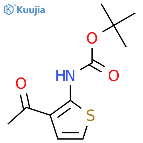 Tert-butyl N-(3-acetylthiophen-2-yl)carbamate structure