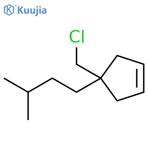 Cyclopentene, 4-(chloromethyl)-4-(3-methylbutyl)- structure