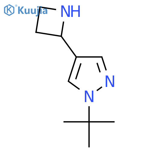 4-(azetidin-2-yl)-1-tert-butyl-1H-pyrazole structure