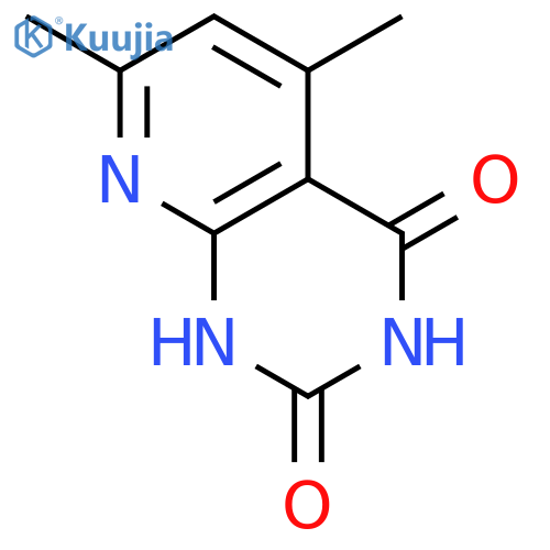 Pyrido[2,3-d]pyrimidine-2,4(1H,3H)-dione, 5,7-dimethyl- structure