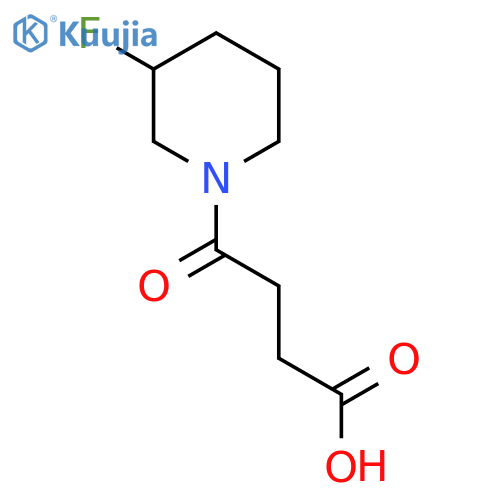 4-(3-Fluoropiperidin-1-yl)-4-oxobutanoic acid structure
