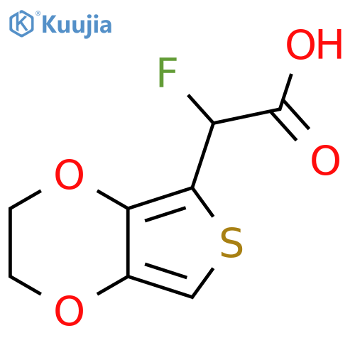 2-fluoro-2-{2H,3H-thieno3,4-b1,4dioxin-5-yl}acetic acid structure