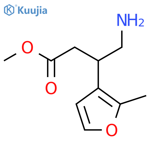 methyl 4-amino-3-(2-methylfuran-3-yl)butanoate structure