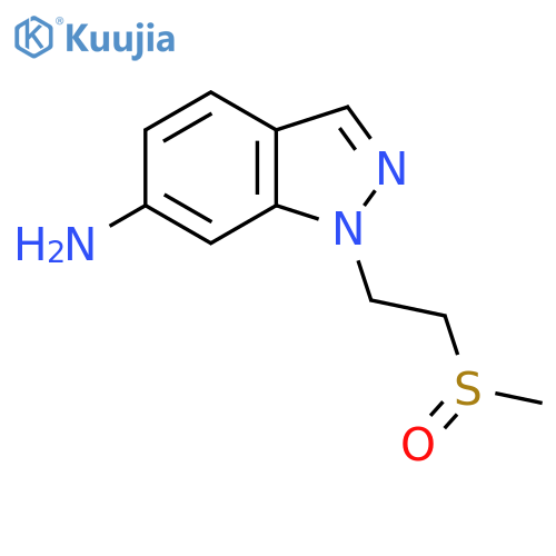 1-(2-methanesulfinylethyl)-1H-indazol-6-amine structure