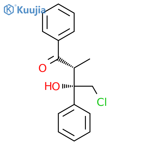 1-Butanone, 4-chloro-3-hydroxy-2-methyl-1,3-diphenyl-, (R*,S*)- structure