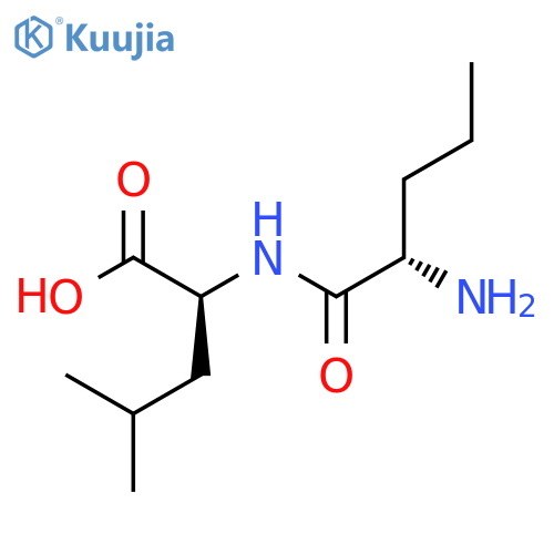 L-Norvalyl-L-leucine structure