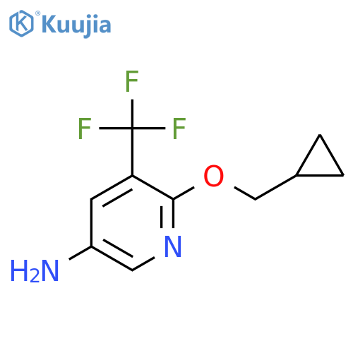 6-(Cyclopropylmethoxy)-5-(trifluoromethyl)pyridin-3-amine structure