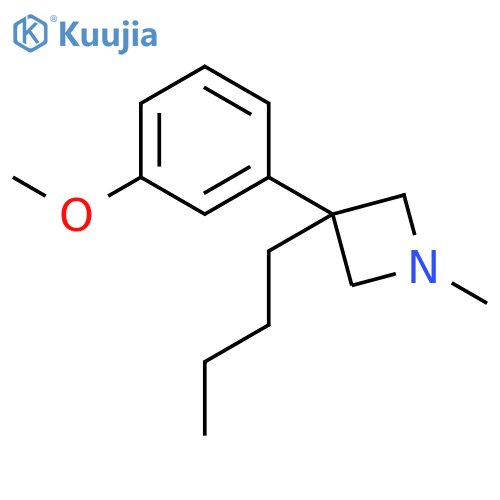 3-butyl-3-(3-methoxyphenyl)-1-methylazetidine structure