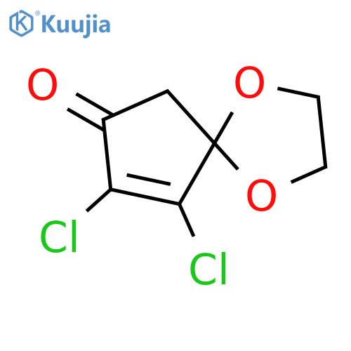 1,4-Dioxaspiro[4.4]non-8-en-7-one, 8,9-dichloro- structure