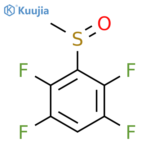 Benzene, 1,2,4,5-tetrafluoro-3-(methylsulfinyl)- structure
