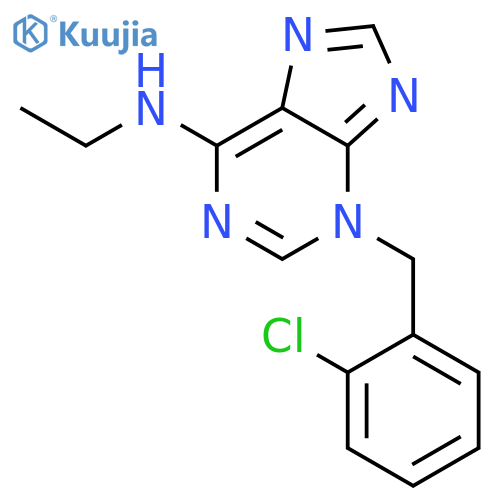 3H-Purin-6-amine, 3-[(2-chlorophenyl)methyl]-N-ethyl- structure