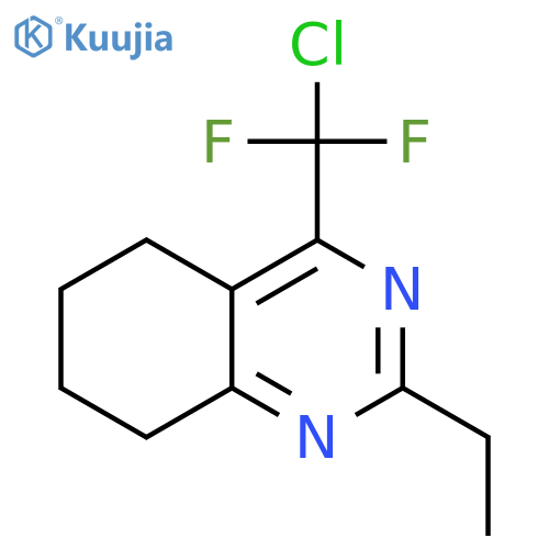 Quinazoline, 4-(chlorodifluoromethyl)-2-ethyl-5,6,7,8-tetrahydro- structure