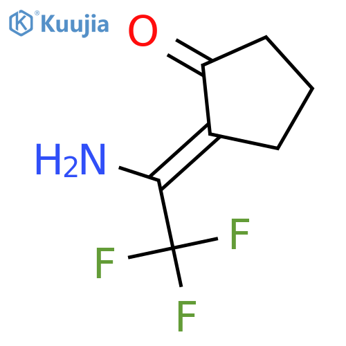CYCLOPENTANONE, 2-(1-AMINO-2,2,2-TRIFLUOROETHYLIDENE)- structure
