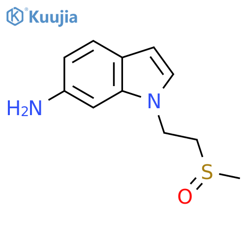 1-(2-methanesulfinylethyl)-1H-indol-6-amine structure