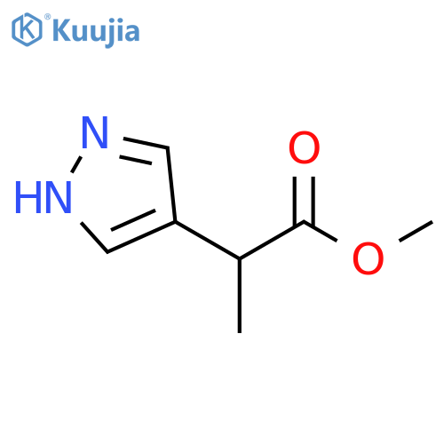 methyl 2-(1H-pyrazol-4-yl)propanoate structure