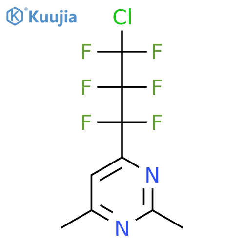 PYRIMIDINE, 4-(3-CHLORO-1,1,2,2,3,3-HEXAFLUOROPROPYL)-2,6-DIMETHYL- structure