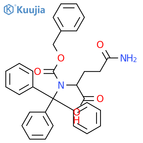 Z-D-Gln(Trt)-OH structure