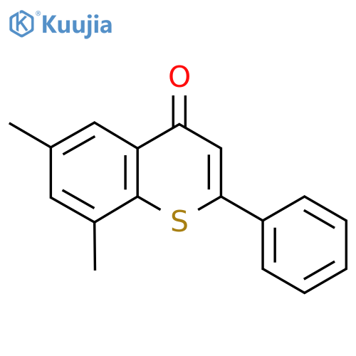 6,8-dimethyl-2-phenyl-4H-thiochromen-4-one structure