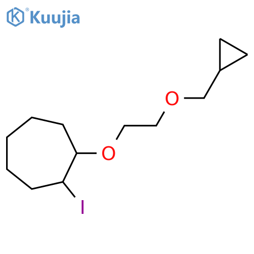 1-2-(cyclopropylmethoxy)ethoxy-2-iodocycloheptane structure