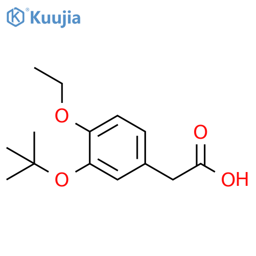 2-[3-(tert-Butoxy)-4-ethoxyphenyl]aceticAcid structure