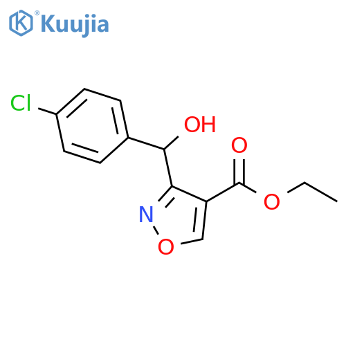 Ethyl3-[(4-Chlorophenyl)(hydroxy)methyl]isoxazole-4-carboxylate structure