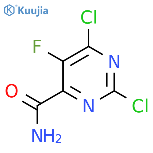 2,6-Dichloro-5-fluoropyrimidine-4-carboxamide structure