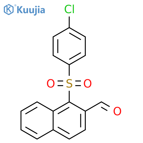 1-[(4-Chlorophenyl)sulfonyl]-2-naphthaldehyde structure