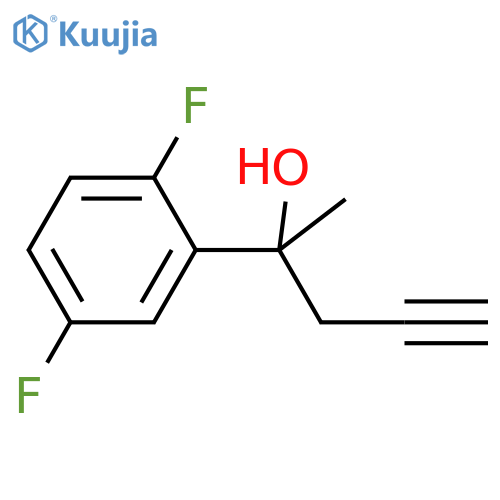 2-(2,5-Difluorophenyl)-4-pentyn-2-ol structure