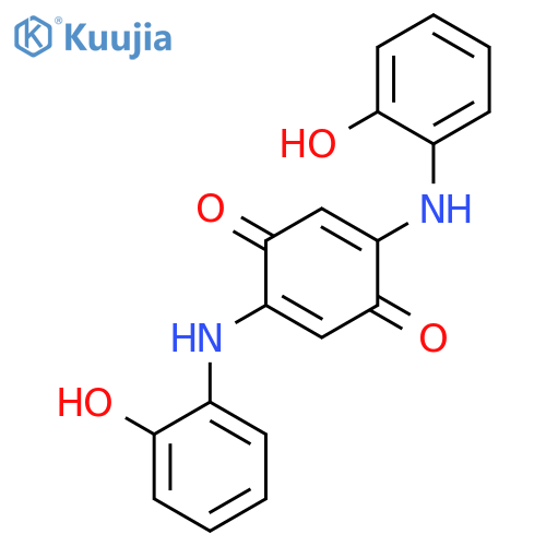 2,5-Cyclohexadiene-1,4-dione, 2,5-bis[(2-hydroxyphenyl)amino]- structure
