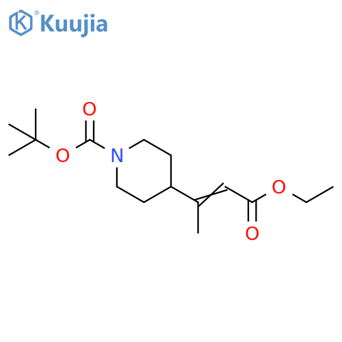 Ethyl3-(1-Boc-4-piperidinyl)-2-butenoate structure