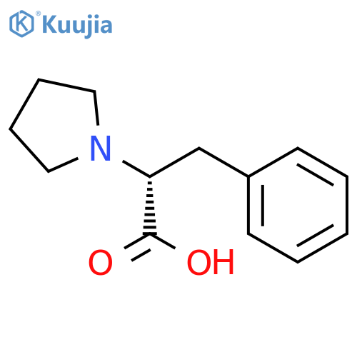 (R)-3-Phenyl-2-(1-pyrrolidinyl)propanoicAcid structure