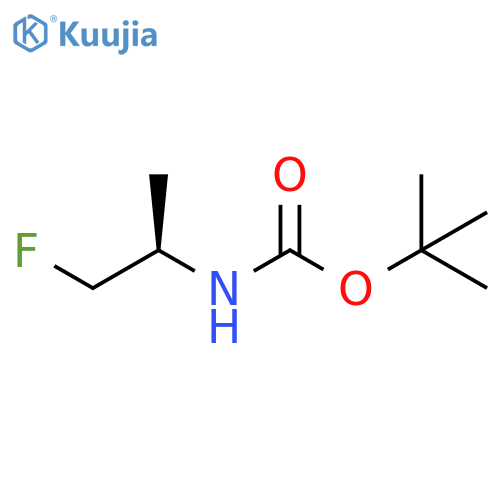 tert-butyl N-(2R)-1-fluoropropan-2-ylcarbamate structure