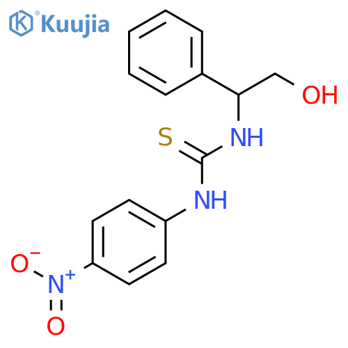 Thiourea, N-(2-hydroxy-1-phenylethyl)-N'-(4-nitrophenyl)- structure