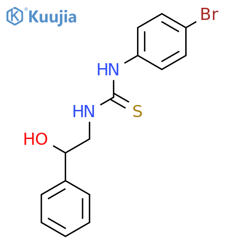 Thiourea, N-(4-bromophenyl)-N'-(2-hydroxy-2-phenylethyl)- structure