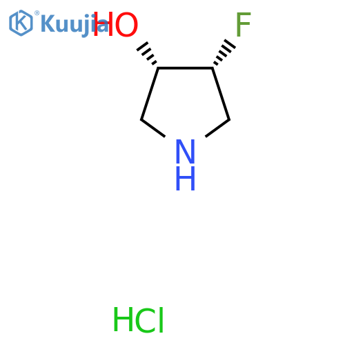 trans-4-fluoropyrrolidin-3-ol;hydrochloride structure