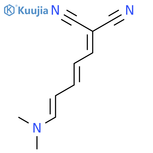 Propanedinitrile, [(2E,4E)-5-(dimethylamino)-2,4-pentadienylidene]- structure