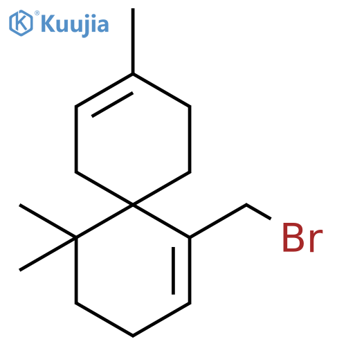 Spiro[5.5]undeca-1,8-diene, 1-(bromomethyl)-5,5,9-trimethyl- structure