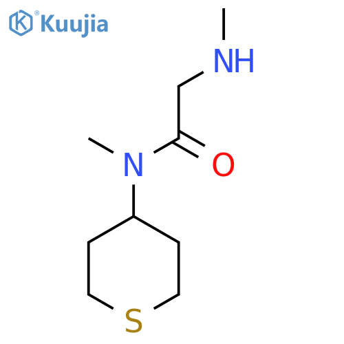 N-Methyl-2-(methylamino)-N-(tetrahydro-2H-thiopyran-4-yl)acetamide structure
