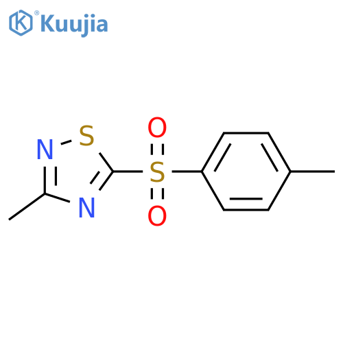 3-methyl-5-[(4-methylphenyl)sulfonyl]-1,2,4-thiadiazole structure