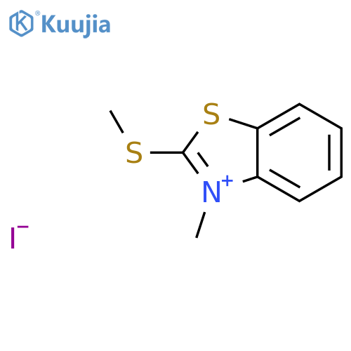 Benzothiazolium,3-methyl-2-(methylthio)-, iodide (1:1) structure