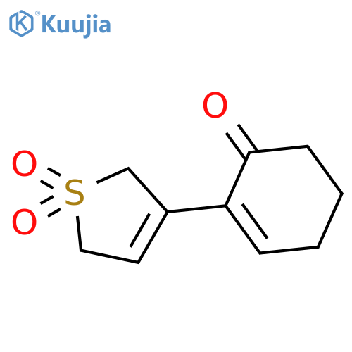 2-Cyclohexen-1-one, 2-(2,5-dihydro-1,1-dioxido-3-thienyl)- structure