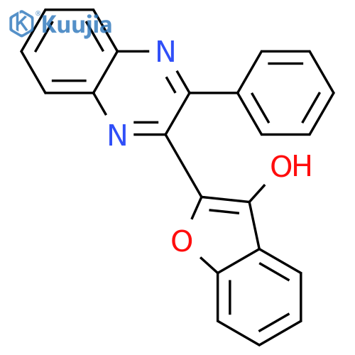 3-Benzofuranol, 2-(3-phenyl-2-quinoxalinyl)- structure