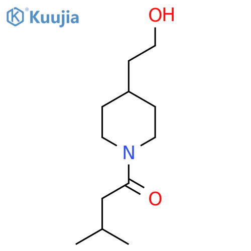 1-(4-(2-hydroxyethyl)piperidin-1-yl)-3-methylbutan-1-one structure